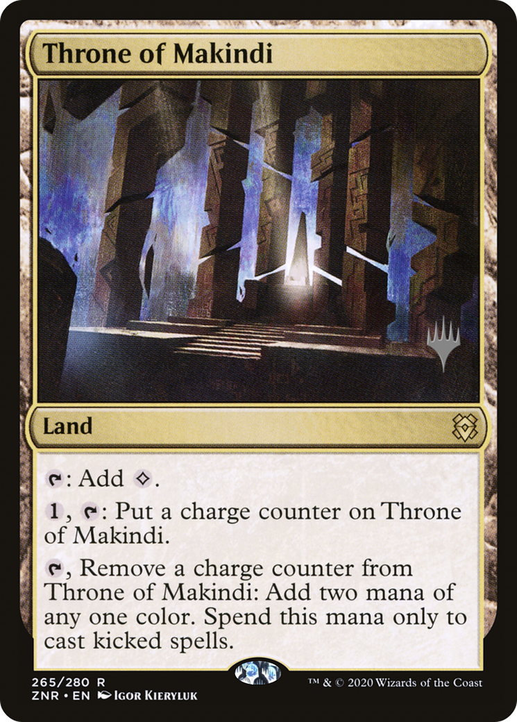 Trône de Makindi (Pack Promo) [Zendikar Rising Promos] 