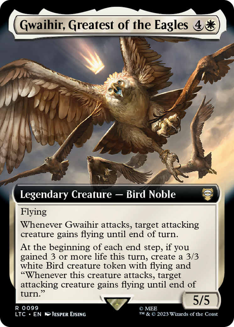 Gwaihir, le plus grand des aigles (art étendu) [Le Seigneur des Anneaux : Contes du Commandant de la Terre du Milieu] 