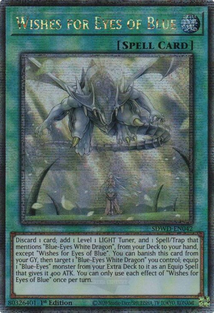 Wishes for Eyes of Blue (Quarter Century Secret Rare) (SDWD-EN042) - Quarter Century Secret Rare