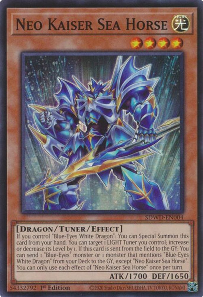 Neo Kaiser Sea Horse (SDWD-EN004) - Super Rare