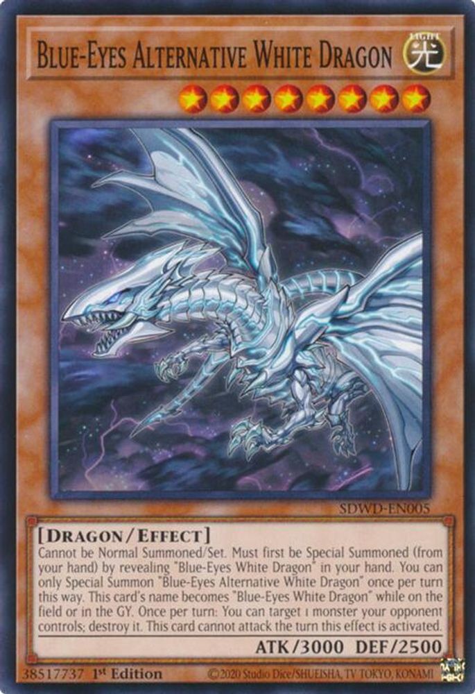Blue-Eyes Alternative White Dragon (SDWD-EN005) - Common