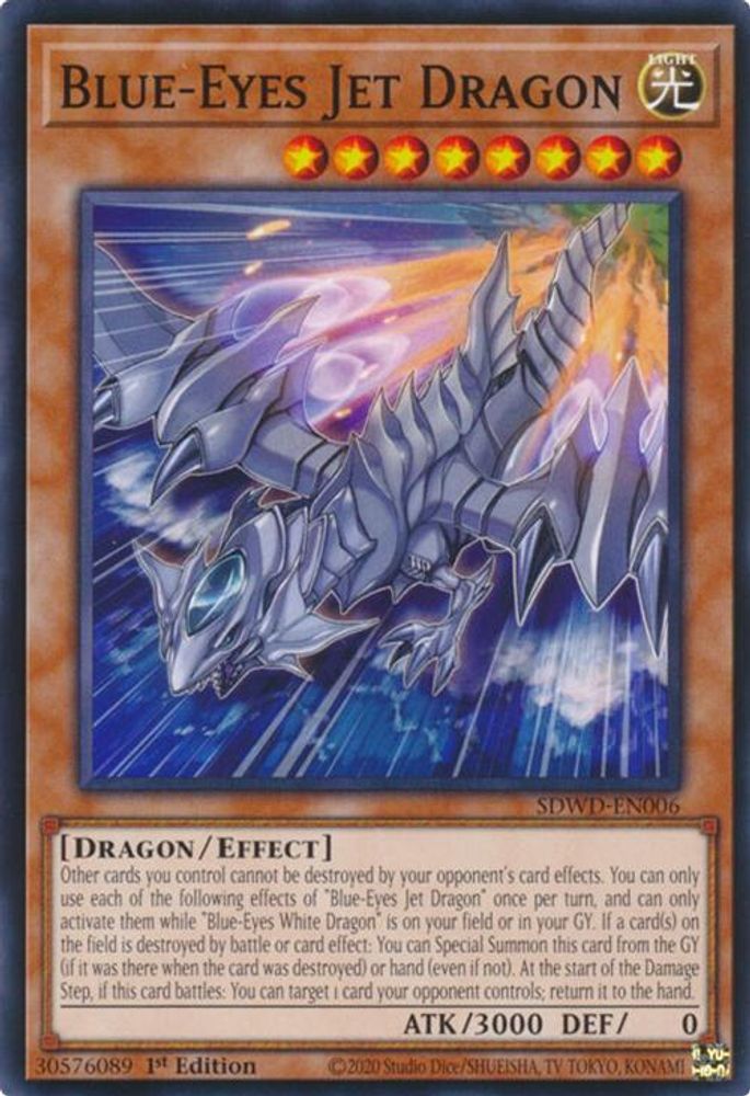 Blue-Eyes Jet Dragon (SDWD-EN006) - Common