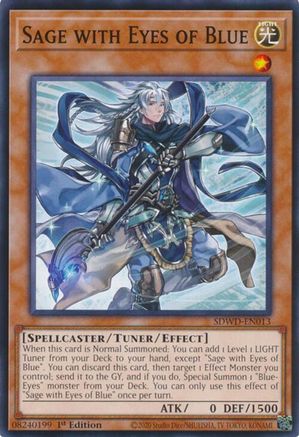 Sage with Eyes of Blue (SDWD-EN013) - Structure Deck: Blue-Eyes White Destiny 1st Edition