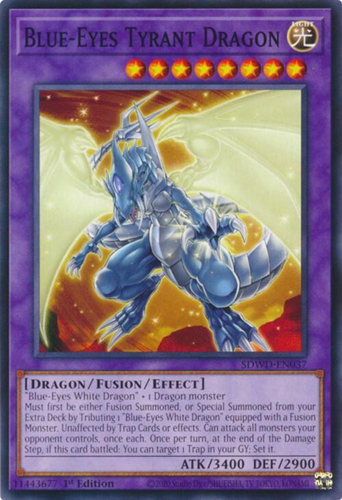 Blue-Eyes Tyrant Dragon (SDWD-EN037) - Common