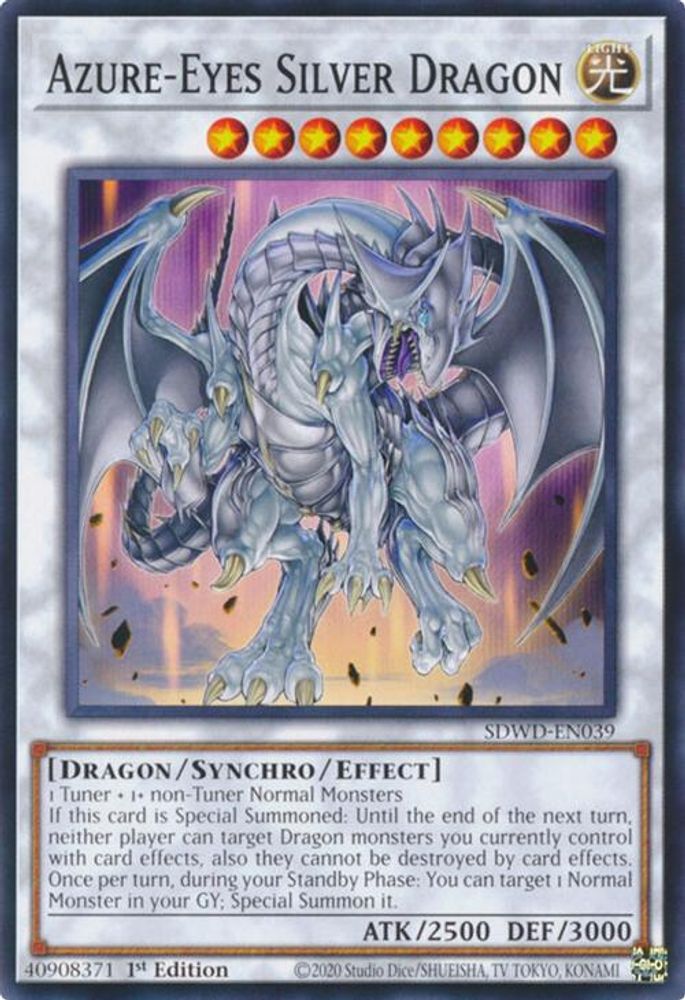 Azure-Eyes Silver Dragon (SDWD-EN039) - Common