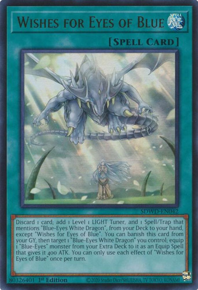 Wishes for Eyes of Blue (SDWD-EN042) - Ultra Rare