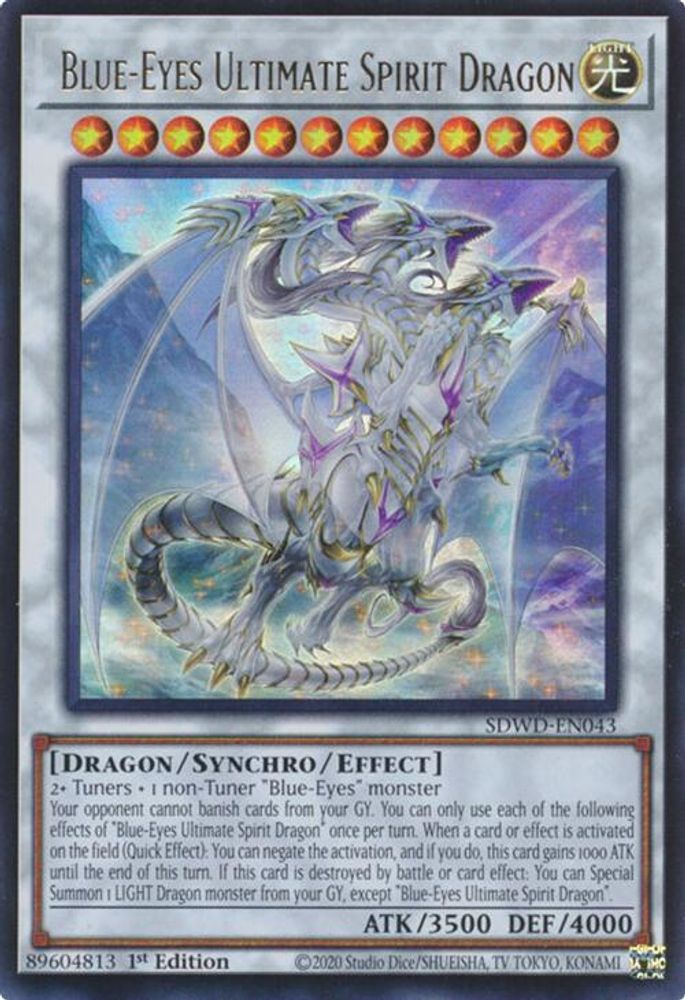Blue-Eyes Ultimate Spirit Dragon (SDWD-EN043) - Ultra Rare
