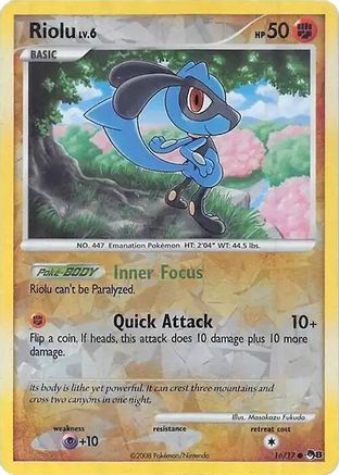 Riolu (Cracked Ice Holo) 016  - Holofoil - Common