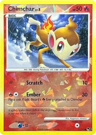 Chimchar (Cracked Ice Holo) 012/017  - Holofoil - Common