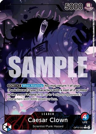 Caesar Clown (002) (Parallel) (OP10-002) - Leader