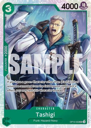 Tashigi (OP10-032) - Super Rare