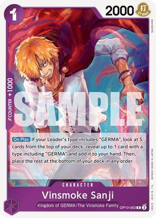 Vinsmoke Sanji (OP10-063) - Rare