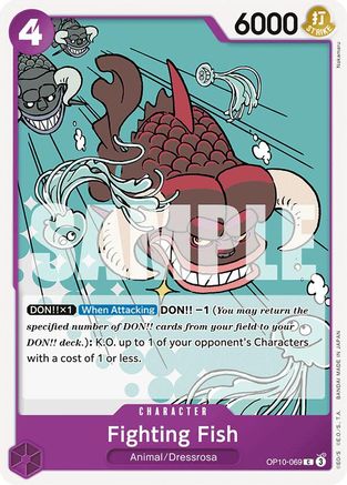 Fighting Fish (OP10-069) - Common