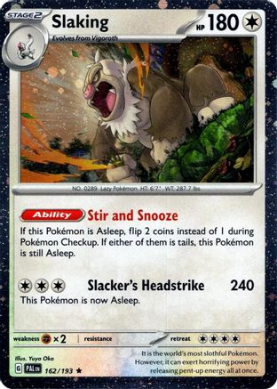 Slaking (Cosmos Holo) 162  - Holofoil - Rare