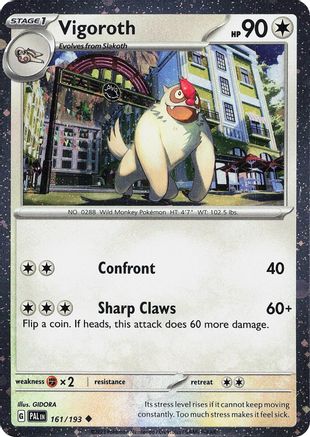 Vigoroth (Cosmos Holo) 161  - Holofoil - Uncommon