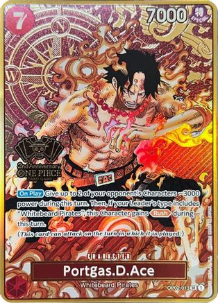 Portgas.D.Ace (One Piece Japanese Version 2nd Anniversary Set) (OP02-013) - Super Rare
