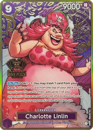 Charlotte Linlin (One Piece Japanese Version 2nd Anniversary Set) (OP08-069) - Super Rare