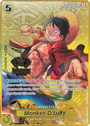 Monkey.D.Luffy (One Piece Japanese Version 2nd Anniversary Set) (ST13-015) - Super Rare