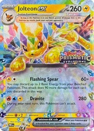 Jolteon ex (Prismatic Evolutions Stamp) 030/131  - Holofoil - Promo