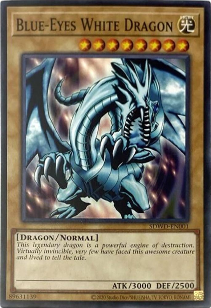 Blue-Eyes White Dragon (SDWD-EN001) (Unlimited Misprint) (SDWD-EN001) - Common