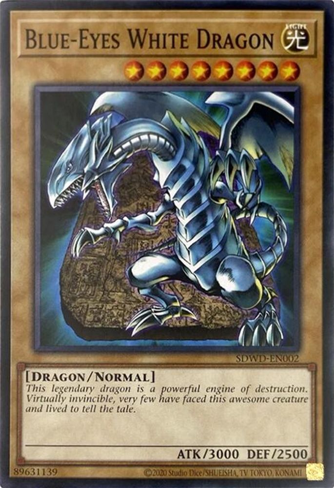 Blue-Eyes White Dragon (SDWD-EN002) (Unlimited Misprint) (SDWD-EN002) - Common