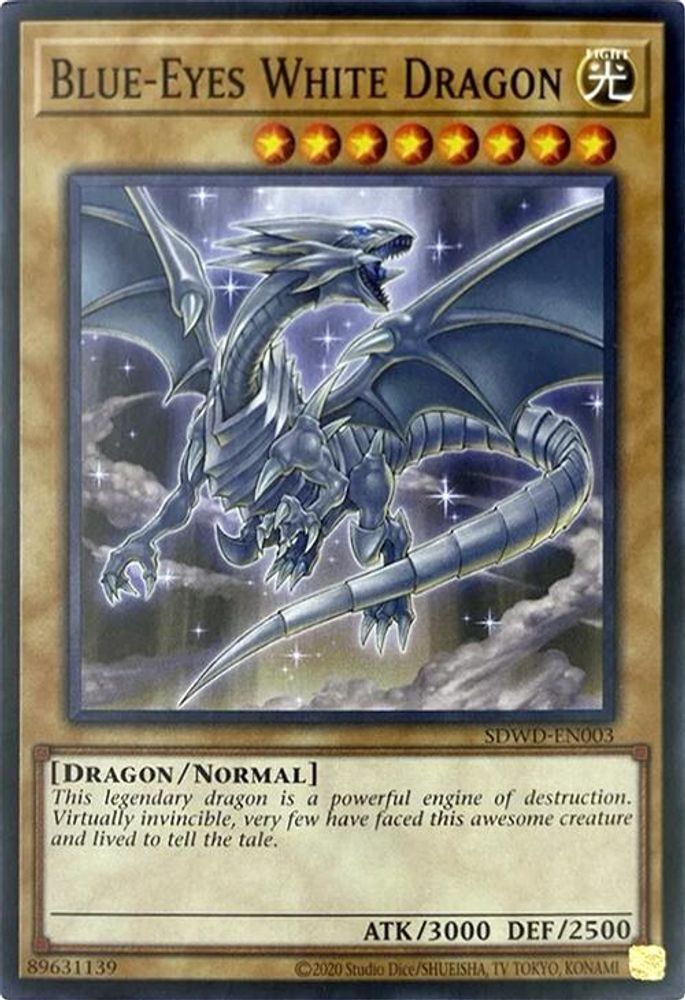 Blue-Eyes White Dragon (SDWD-EN003) (Unlimited Misprint) (SDWD-EN003) - Common