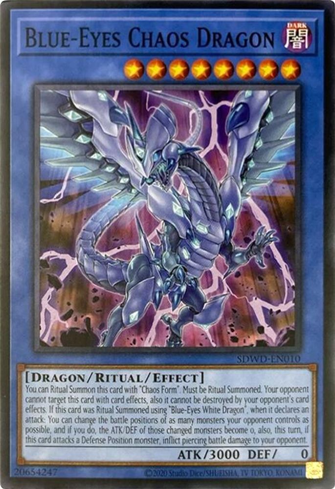 Blue-Eyes Chaos Dragon (Unlimited Misprint) (SDWD-EN010) - Common