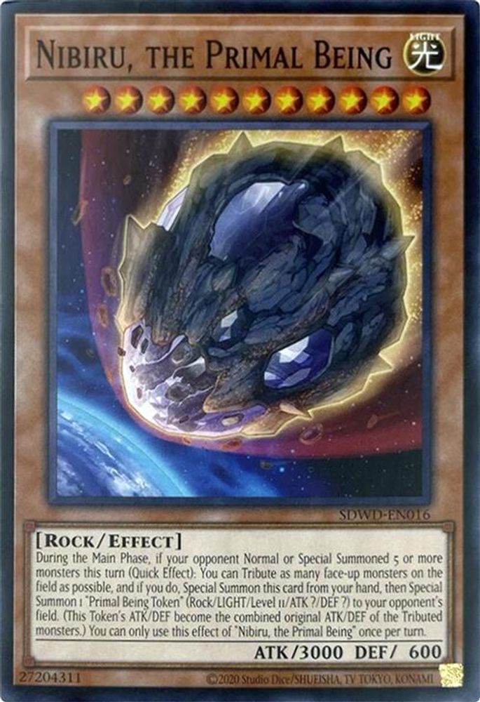 Nibiru, the Primal Being (Unlimited Misprint) (SDWD-EN016) - Common
