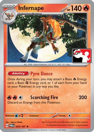 Infernape 033/167  - Rare