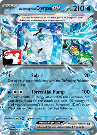 Wellspring Mask Ogerpon ex 064  - Holofoil - Double Rare