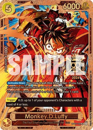 Monkey.D.Luffy (Championship 2024 World Final 3rd Place) (OP07-109) - Super Rare