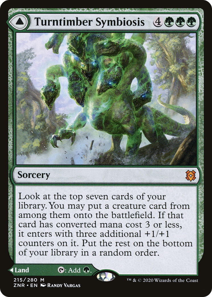 Symbiose des Turntimber // Turntimber, Bois serpentin [Zendikar Rising] 