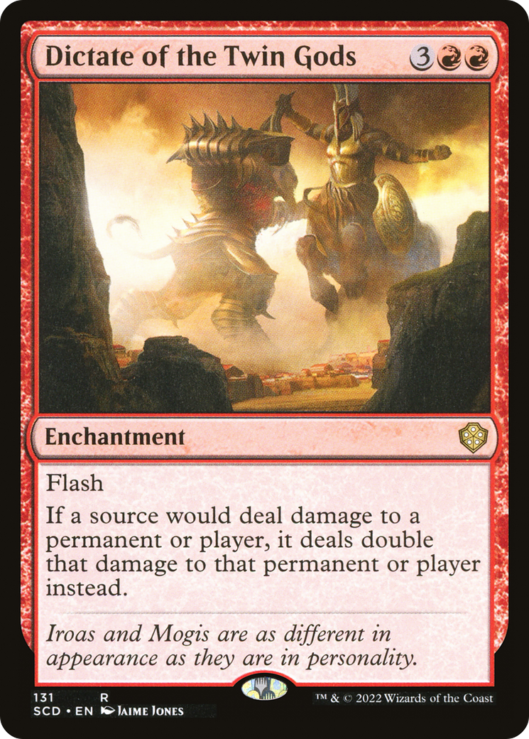 Dictée des dieux jumeaux [Starter Commander Decks] 