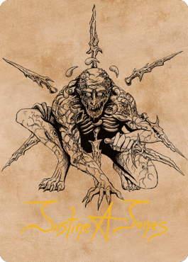 Bhaal, Lord of Murder Art Card (signature estampillée or) [Commander Legends : Battle for Baldur's Gate Art Series] 