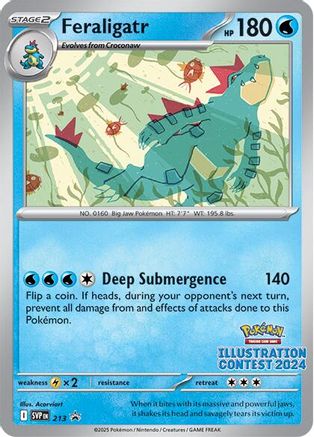 Feraligatr (Illustration Contest 2024) 213  - Promo