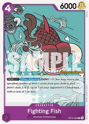Fighting Fish (OP10-069) - Common
