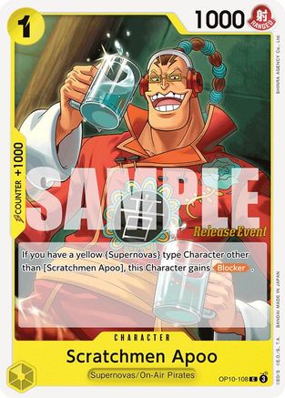 Scratchmen Apoo (OP10-108) - Common