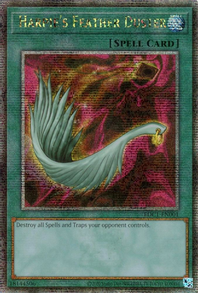 Harpie's Feather Duster (EDC1-EN001) - Quarter Century Secret Rare