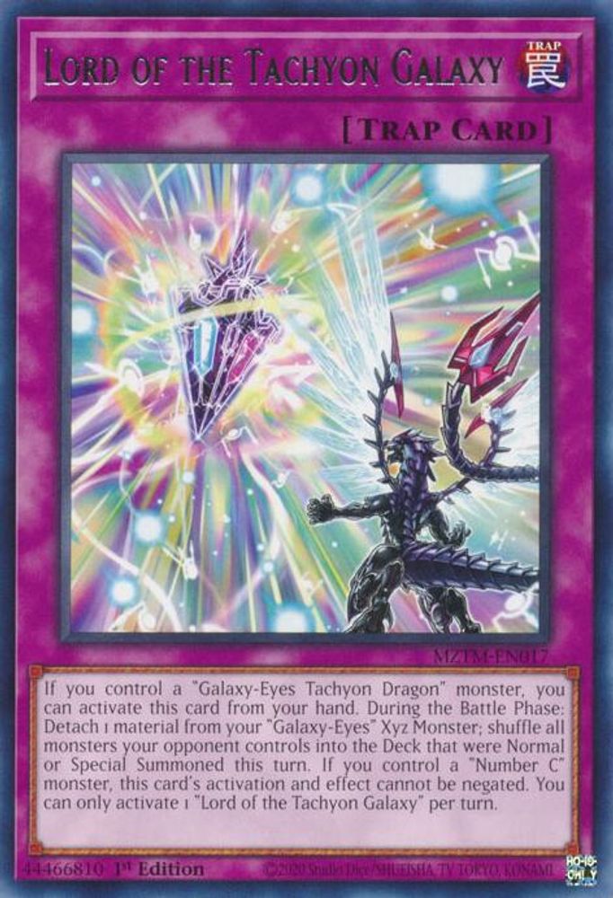 Lord of the Tachyon Galaxy (MZTM-EN017) - Rare