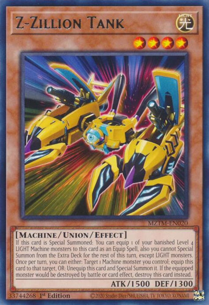 Z-Zillion Tank (MZTM-EN020) - Rare