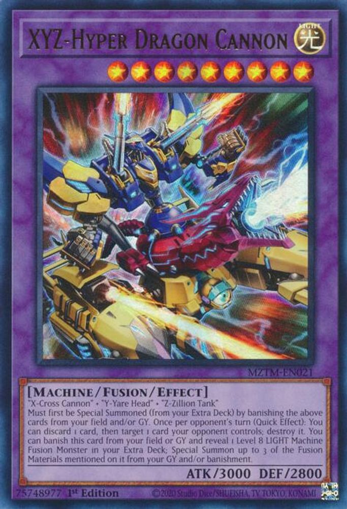 XYZ-Hyper Dragon Cannon (MZTM-EN021) - Ultra Rare