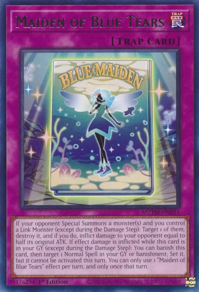 Maiden of Blue Tears (MZTM-EN031) - Rare