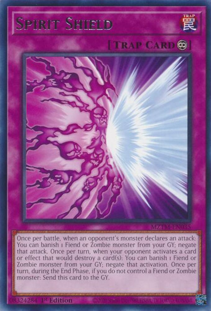 Spirit Shield (MZTM-EN035) - Rare