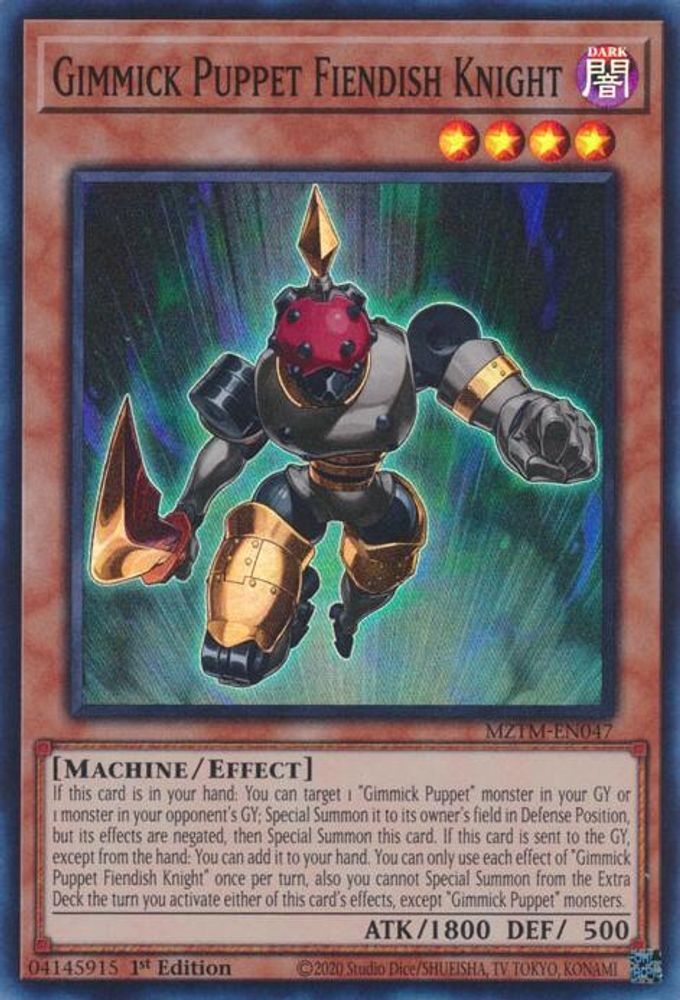 Gimmick Puppet Fiendish Knight (MZTM-EN047) - Super Rare