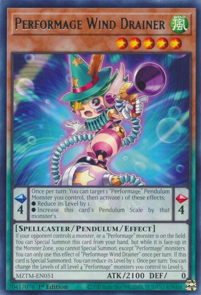 Performage Wind Drainer (MZTM-EN051) - Rare