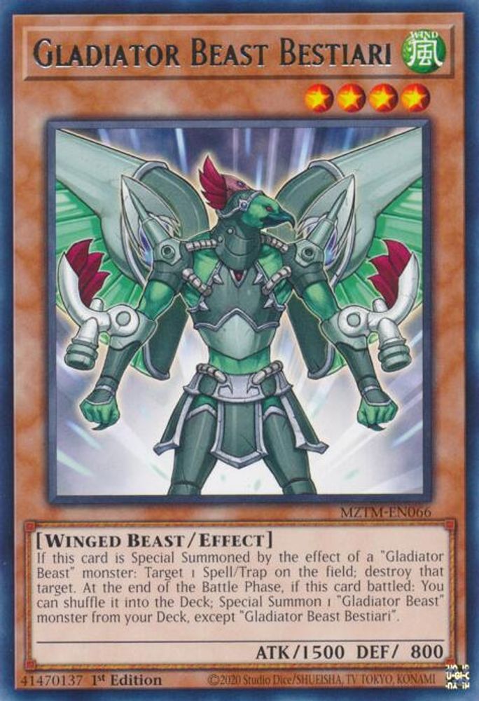 Gladiator Beast Bestiari (MZTM-EN066) - Rare
