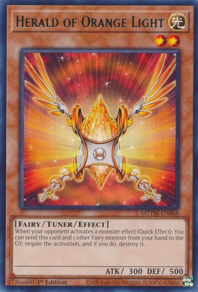 Herald of Orange Light (MZTM-EN068) - Rare