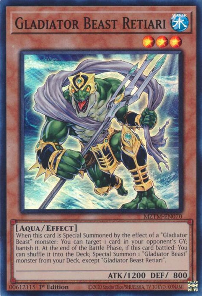 Gladiator Beast Retiari (MZTM-EN070) - Super Rare