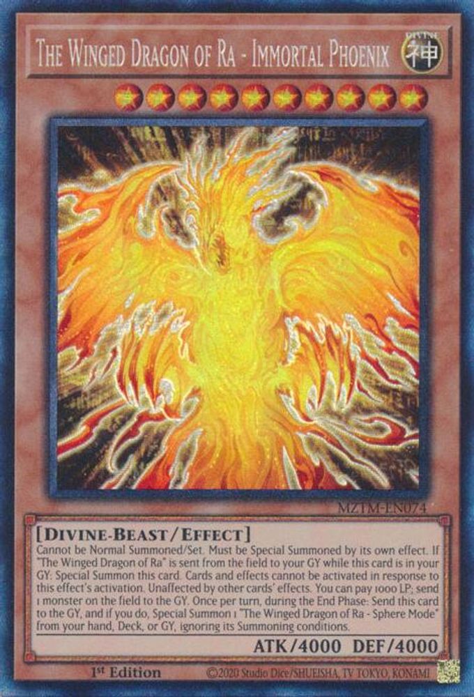 The Winged Dragon of Ra - Immortal Phoenix (CR) (MZTM-EN074) - Collector's Rare