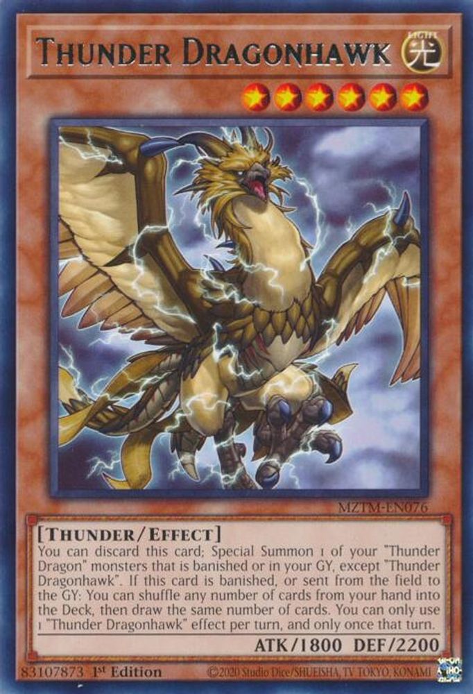 Thunder Dragonhawk (MZTM-EN076) - Rare